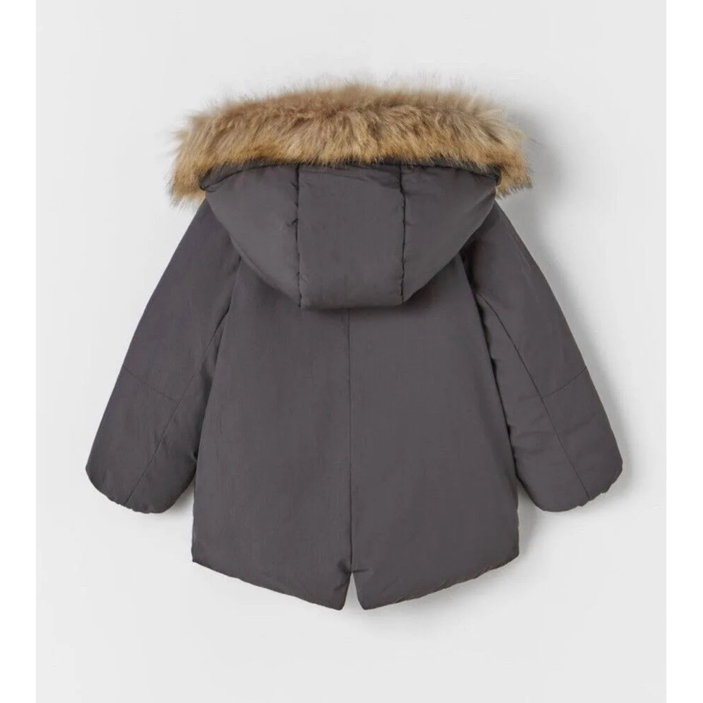 Zara Baby Technical Puffer Coat Water Repellent Size 12-18 Months